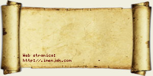 Vanja Čanak vizit kartica